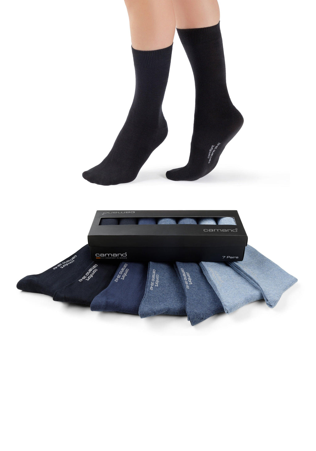 ONSKINERY der Pack in – Geschenk-Box 7er Socken comfort