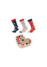Kinder motifs Socken 3er Pack in Geschenkbox